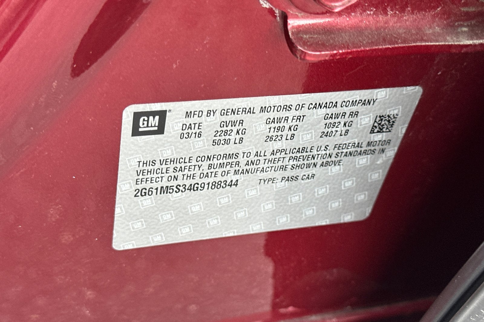 2016 Cadillac XTS Luxury