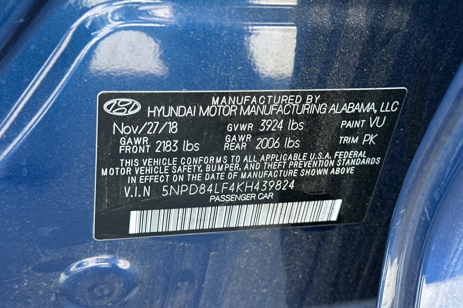 2019 Hyundai ELANTRA SEL