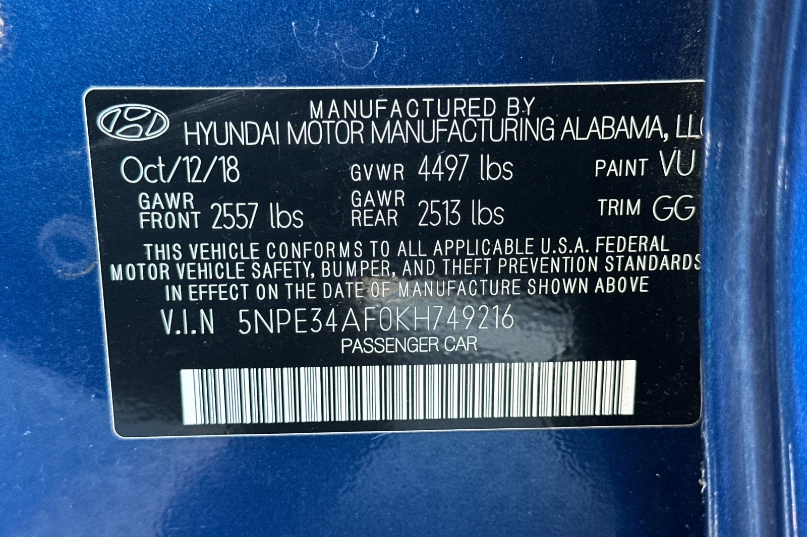 2019 Hyundai SONATA SEL