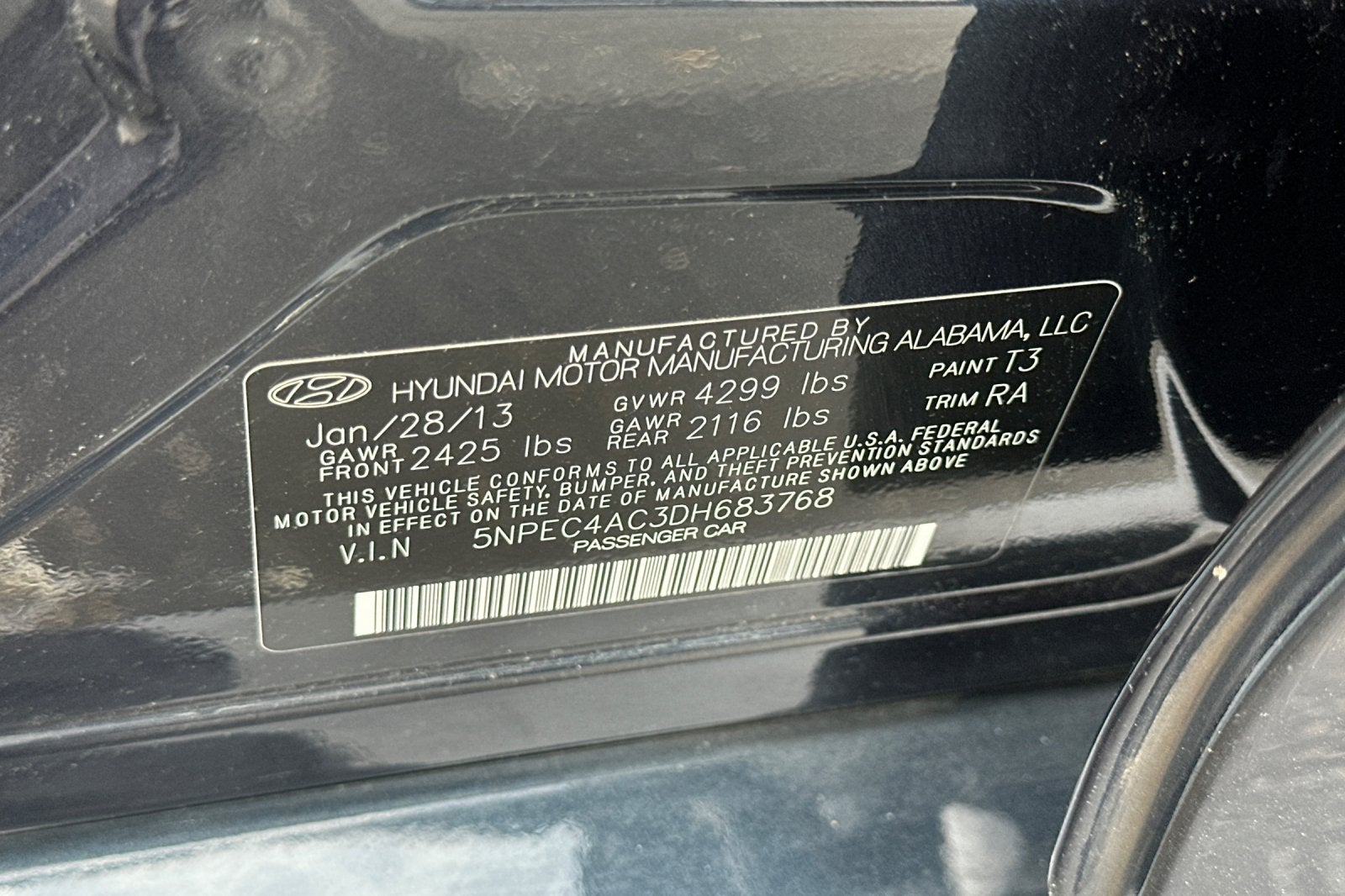2013 Hyundai SONATA Limited