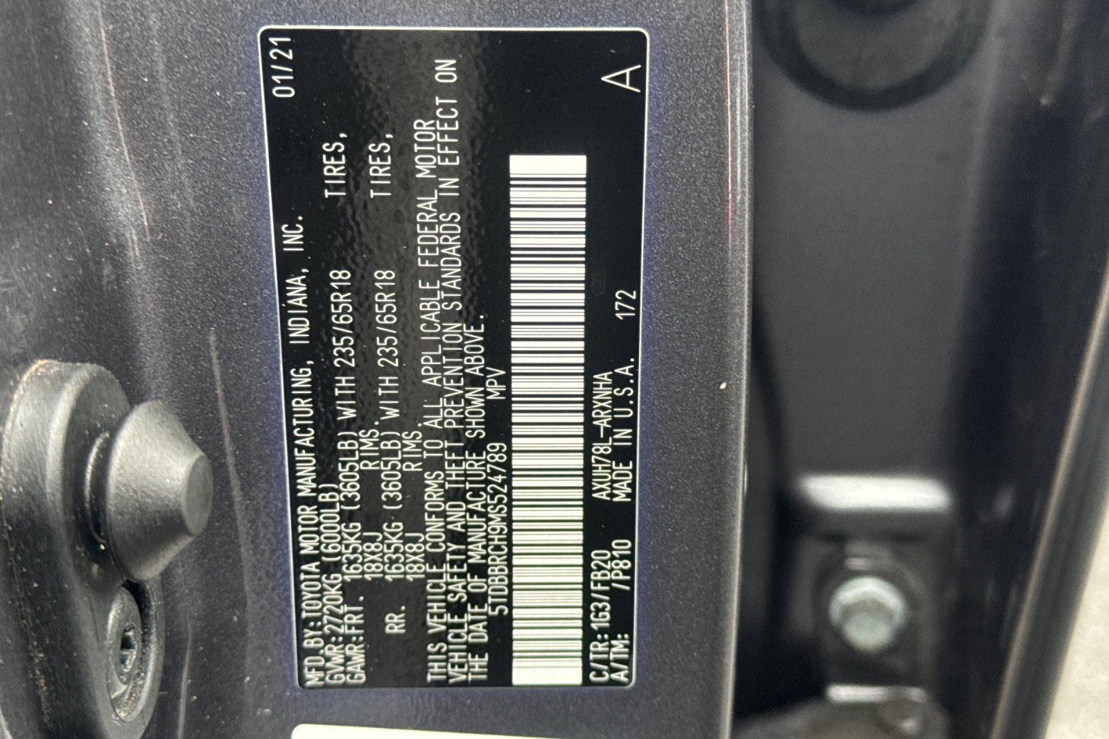 2021 Toyota Highlander Hybrid LE