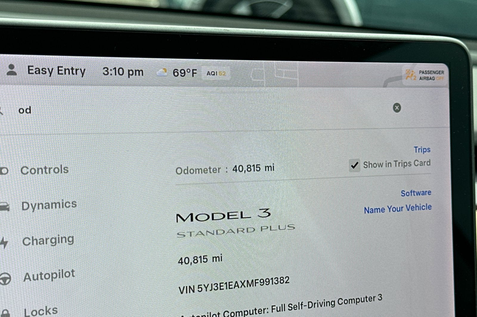 2021 Tesla Model 3 Standard Range Plus