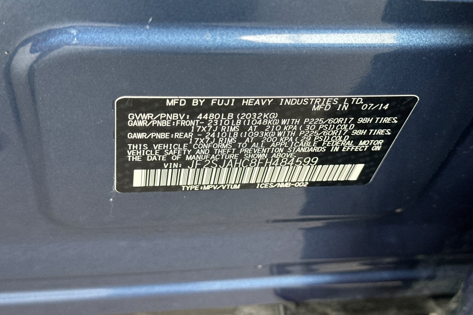 2015 Subaru Forester 2.5i Limited