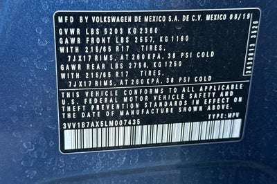 2020 Volkswagen Tiguan 2.0T S