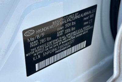 2019 Hyundai ELANTRA Value Edition