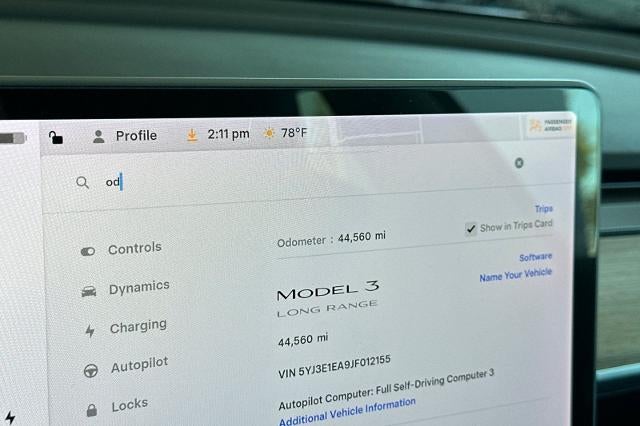 2018 Tesla Model 3 Long Range Battery
