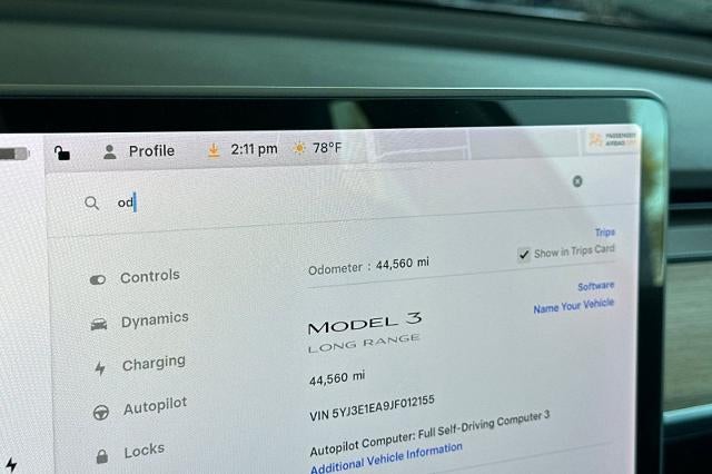 2018 Tesla Model 3 Long Range Battery
