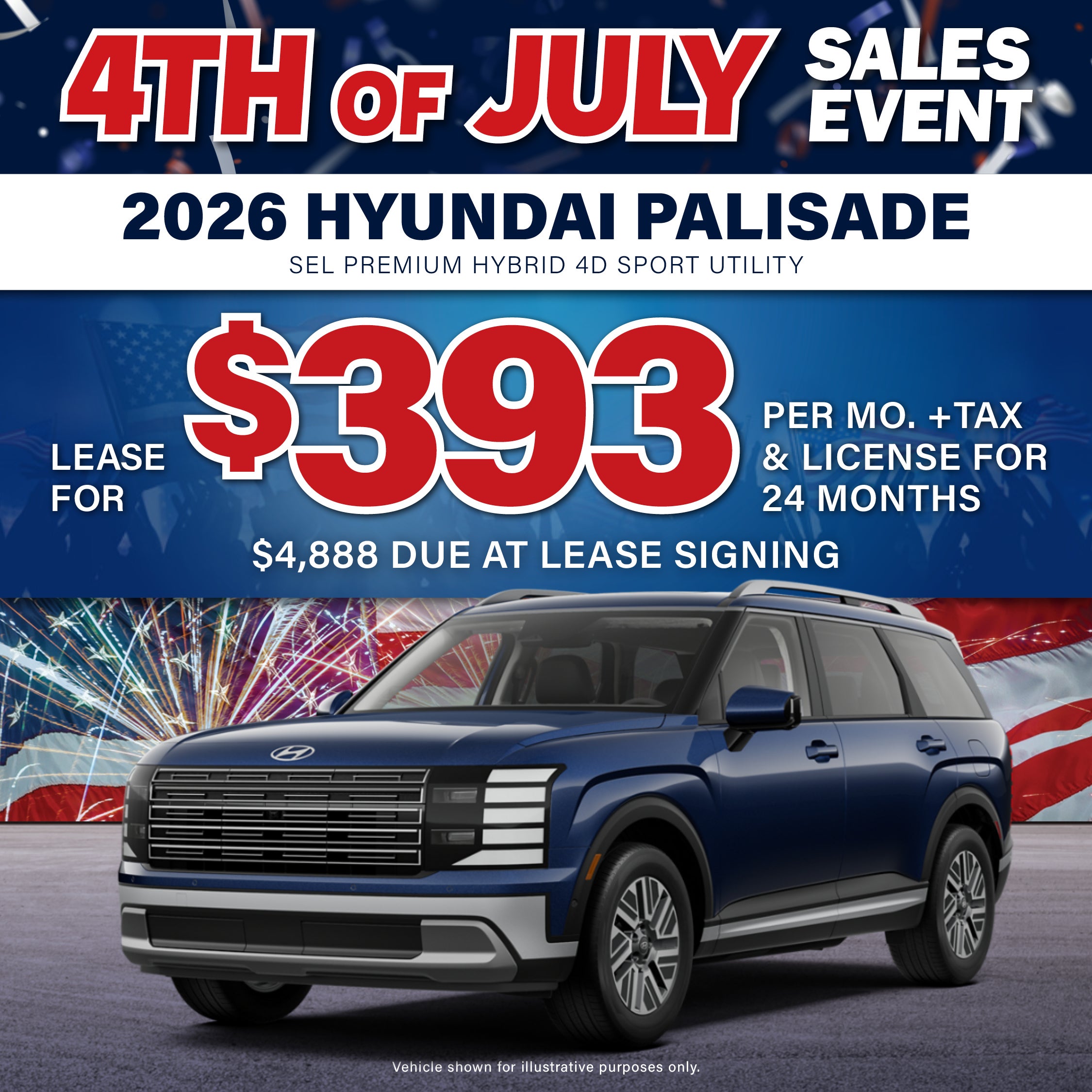 2026 HYUNDAI PALISADE BLUE SEL PREMIUM HYBRID